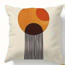 Axyaa Minimalist Geometric Round Printed Pillowcase - Bohemian Home Decor