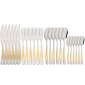 Axyaa 24Pcs Luxury Silverware Set for Elegant Dining