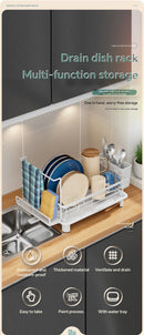 Axyaa Bowl & Plate Storage Drawer Rack - Multifunctional Home Organizer