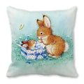 Axyaa Spring Animal Cushion Cover - Fairy Tale Theme