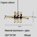 Axyaa Glass Tube Pendant Light for Home LED in Minimalist Design