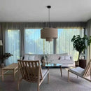 Axyaa Nordic Fabric LED Chandelier Pendant Light without shipping_INFO_RETURN