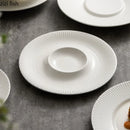 Axyaa White Ceramic Plate Set - Elegant Dinnerware for Every Meal