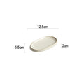 Axyaa Oval Ceramic Fish Plate: Stylish Tableware for Steaming, Barbecue, Sushi, Desserts