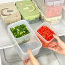 Axyaa Divided Onion Ginger Garlic Storage Box Handle Detachable 2 Grids Kitchen Organizer