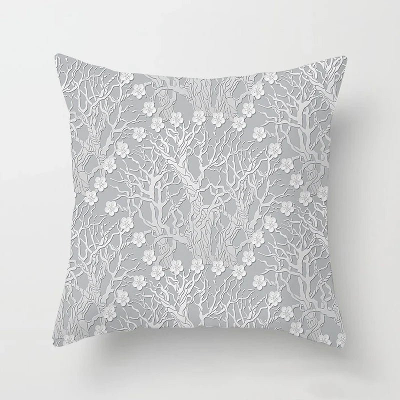 Axyaa Pink Geometric Print Decor Pillow Cover for Modern Luxury Home