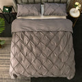 Axyaa 3D Flower Duvet Cover Set, Reversible Quilt Covers + Pillowcase, Solid Color, Home Bedding Essentials