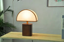 Axyaa Wood Base Wabi-sabi Living Room Lamp