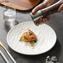 Axya Solid Color Ceramic Dinner Plate Set for Restaurant and Home Tableware