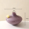 Axyaa Geometric Glass Sphere Vase for Flower Arrangements & Home Decor