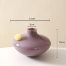 Axyaa Geometric Glass Sphere Vase for Flower Arrangements & Home Decor