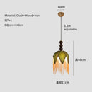 Axyaa Fabric Cover Pendant Light for Japanese Restaurant Bedroom Study