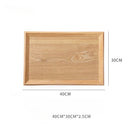 Axyaa Wooden Storage Tray Rectangular for Home, Fruit, Cake, Dessert, Coffee