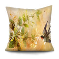 Axyaa Bird Oil Painting Cushion Cover - Chinese Style Home Decor