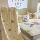 Axyaa Cartoon Ice Silk Summer Blanket: Double-Sided Cool Feeling Lightweight Duvet