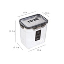 Axyaa Transparent Sealed Food Storage Container Organizer Box Jar
