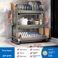 Axyaa Kitchen Dish Drainer Organizer Rack Storage Stand Tray Shelf