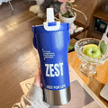 Axyaa Stainless Steel Sport Tumbler with Tea Infuser and Straw