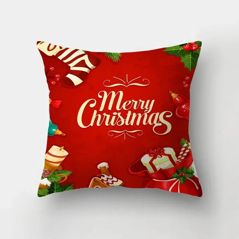 Merry Christmas Santa Claus Pillowcase by Axyaa: Festive Home Decor Gift