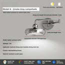 Axyaa Adjustable Arm Glass Wall Lamp LED Light