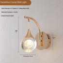 Axyaa Crystal Ball Wall Lamp: Elegant LED Decorative Lighting for Home Décor