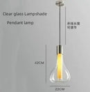 Axyaa Glass Pendant Chandelier LED Lighting for Dining, Bedroom, Hotel Atmosphere