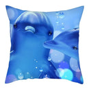 Axyaa Dolphin Pattern Pillowcase for Home Sofa Car Decoration