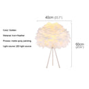 Axyaa Nordic Feather Floor Lamp LED Standing Light for Living Room & Bedroom