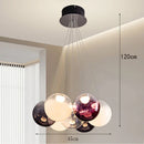 Axyaa LED Chandeliers: Modern Pendant Lights for Living Room and Dining Room