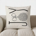 Axyaa Snowflakes Christmas Throw Pillow Cover for Sofa, Bedroom, Car.