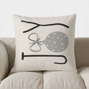 Axyaa Snowflakes Christmas Throw Pillow Cover for Sofa, Bedroom, Car.