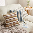 Axyaa Striped Jacquard Pillowcase Cojines for Home & Sofa Decoration