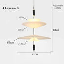 Axyaa LED UFO Chandelier Saucer Pendant Light for Home Decor