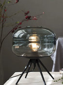 Axyaa Modern Glass Decorative Desk with LED for Living Room & Bedroom