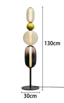 Axyaa Glass Floor Lamp Living Room Bedroom Lollipop Headboard INS Desk Lamp Sofa Ambient Light
