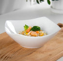Axyaa 7-inch Square Plate Set of 2 - Minimalist Ceramic Soup Salad Bowl