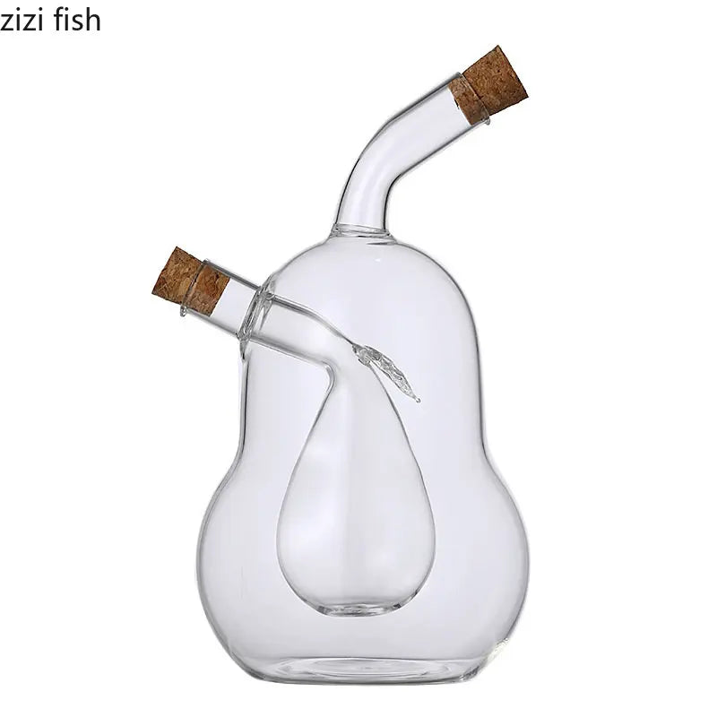 Axya Double Layer Glass Oil Jug Seasoning Container Kitchen Organizer