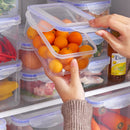 Axyaa Fresh-Sealed Refrigerator Storage Box for Kitchen Food Freezer, Leak-Proof Grain Container