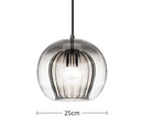 Axyaa Grey Glass Pendant Light for Kitchen Island Living Room Bedroom Bar