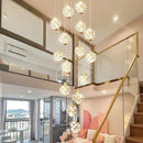 Axyaa Modern Stair Chandelier Pendant Lights for Living Room Ceiling Lamp