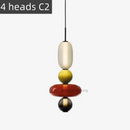 Axyaa Nordic Glass Chandelier: Stylish and Colorful Lighting for Home and Business