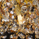 Axyaa Gold Crystal Chandelier Pendant Light for Dining & Kitchen Room