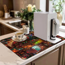 Axyaa Santa Kitchen Drying Mat Smart Drain Pad for Quick Drying