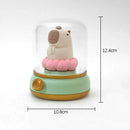 Axyaa Capybara Silicone Night Light: Rechargeable, Dimmable, Cute Cartoon Design