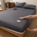 Axyaa Waterproof Washed Cotton Fitted Sheet Set