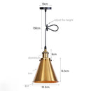 Axyaa Industrial Pendant Light for Kitchen Island & Dining Room - Adjustable Hanging Fixture