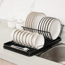 Axyaa Foldable Drying Rack With Adjustable Storage Shelf