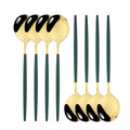 Axyaa Stainless Steel Melon Spoon Set - 8Pcs Dinner Spoons