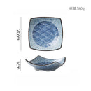 Axyaa Retro Ceramic Four Corner Bowl Set for Molecular Cuisine Tableware