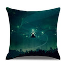 Axyaa Landscape Linen Pillowcase - Home Sofa Office Decoration - 45*45cm